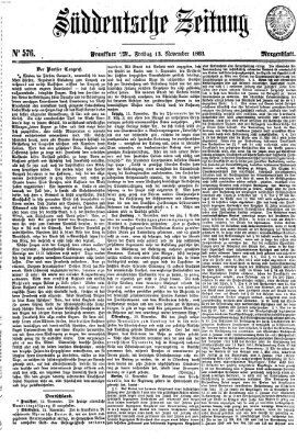 Süddeutsche Zeitung Freitag 13. November 1863