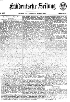 Süddeutsche Zeitung Sonntag 29. November 1863