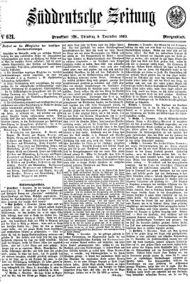 Süddeutsche Zeitung Dienstag 8. Dezember 1863