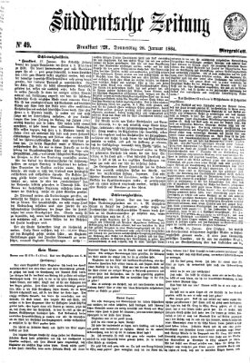 Süddeutsche Zeitung Donnerstag 28. Januar 1864