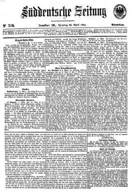 Süddeutsche Zeitung Dienstag 26. April 1864