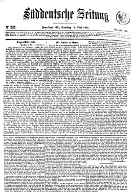 Süddeutsche Zeitung Samstag 14. Mai 1864
