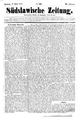 Südslawische Zeitung Mittwoch 9. April 1851