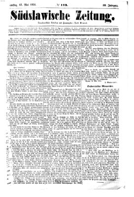 Südslawische Zeitung Samstag 17. Mai 1851