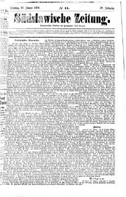 Südslawische Zeitung Dienstag 27. Januar 1852