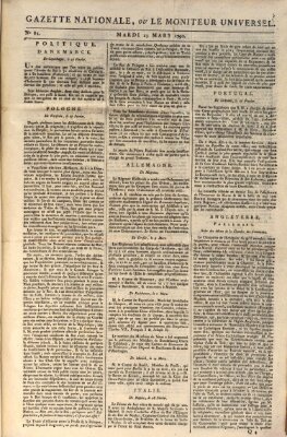 Gazette nationale, ou le moniteur universel (Le moniteur universel) Dienstag 23. März 1790