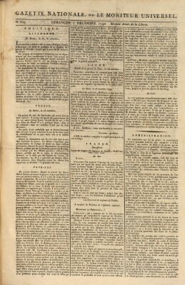 Gazette nationale, ou le moniteur universel (Le moniteur universel) Sonntag 5. Dezember 1790