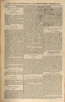 Gazette nationale, ou le moniteur universel (Le moniteur universel) Sonntag 10. Juli 1791