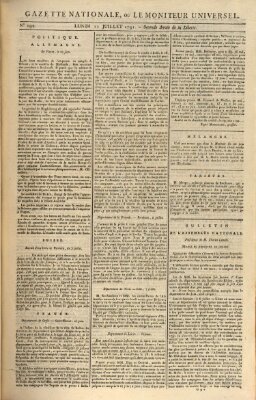 Gazette nationale, ou le moniteur universel (Le moniteur universel) Montag 11. Juli 1791