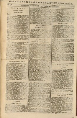 Gazette nationale, ou le moniteur universel (Le moniteur universel) Sonntag 23. Oktober 1791