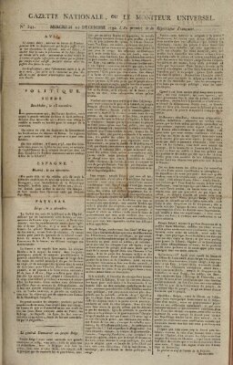 Gazette nationale, ou le moniteur universel (Le moniteur universel) Mittwoch 12. Dezember 1792
