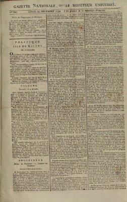 Gazette nationale, ou le moniteur universel (Le moniteur universel) Montag 31. Dezember 1792