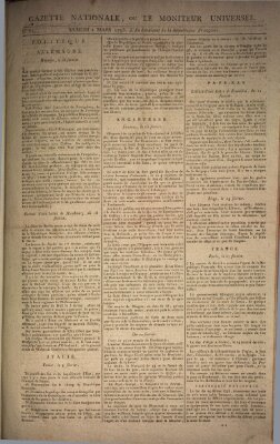 Gazette nationale, ou le moniteur universel (Le moniteur universel) Samstag 2. März 1793
