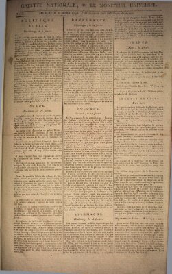Gazette nationale, ou le moniteur universel (Le moniteur universel) Mittwoch 6. März 1793