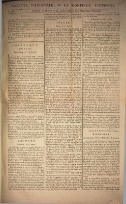 Gazette nationale, ou le moniteur universel (Le moniteur universel) Dienstag 26. März 1793