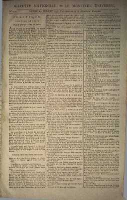 Gazette nationale, ou le moniteur universel (Le moniteur universel) Montag 29. Juli 1793