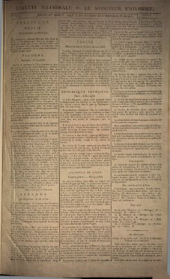 Gazette nationale, ou le moniteur universel (Le moniteur universel) Donnerstag 1. August 1793