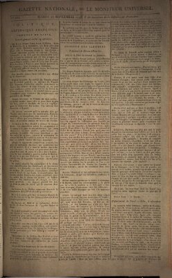 Gazette nationale, ou le moniteur universel (Le moniteur universel) Dienstag 17. September 1793