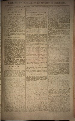 Gazette nationale, ou le moniteur universel (Le moniteur universel) Freitag 11. Oktober 1793