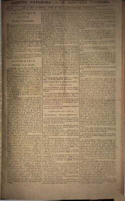 Gazette nationale, ou le moniteur universel (Le moniteur universel) Samstag 12. Oktober 1793