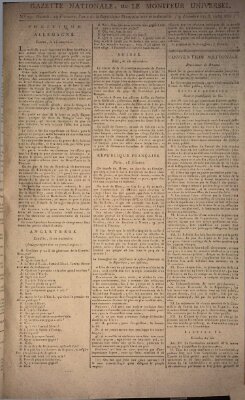 Gazette nationale, ou le moniteur universel (Le moniteur universel) Montag 9. Dezember 1793