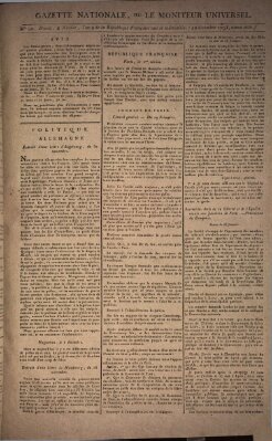 Gazette nationale, ou le moniteur universel (Le moniteur universel) Sonntag 22. Dezember 1793