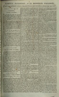 Gazette nationale, ou le moniteur universel (Le moniteur universel) Dienstag 11. Februar 1794
