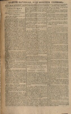 Gazette nationale, ou le moniteur universel (Le moniteur universel) Samstag 19. April 1794
