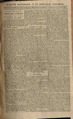 Gazette nationale, ou le moniteur universel (Le moniteur universel) Freitag 18. Juli 1794