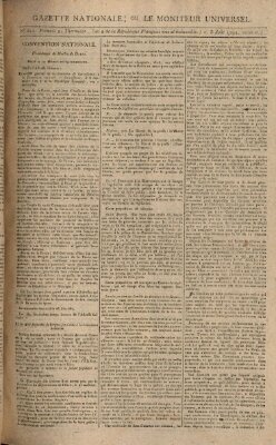 Gazette nationale, ou le moniteur universel (Le moniteur universel) Freitag 8. August 1794