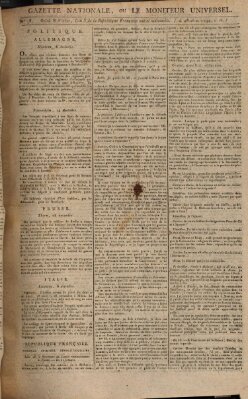Gazette nationale, ou le moniteur universel (Le moniteur universel) Sonntag 28. Dezember 1794