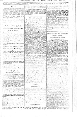 Gazette nationale, ou le moniteur universel (Le moniteur universel) Donnerstag 30. April 1795