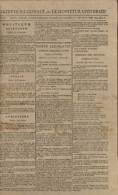 Gazette nationale, ou le moniteur universel (Le moniteur universel) Mittwoch 27. Januar 1796