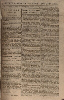 Gazette nationale, ou le moniteur universel (Le moniteur universel) Donnerstag 18. Februar 1796