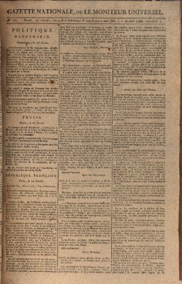 Gazette nationale, ou le moniteur universel (Le moniteur universel) Samstag 12. März 1796