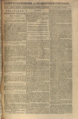 Gazette nationale, ou le moniteur universel (Le moniteur universel) Dienstag 3. Mai 1796
