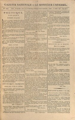 Gazette nationale, ou le moniteur universel (Le moniteur universel) Montag 11. Juli 1796