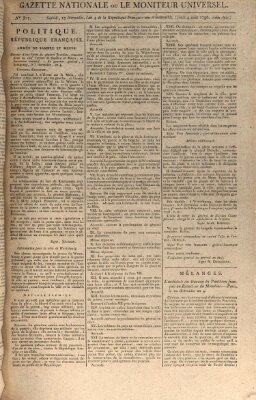 Gazette nationale, ou le moniteur universel (Le moniteur universel) Donnerstag 4. August 1796