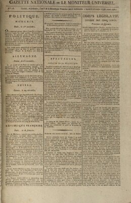 Gazette nationale, ou le moniteur universel (Le moniteur universel) Dienstag 6. Dezember 1796