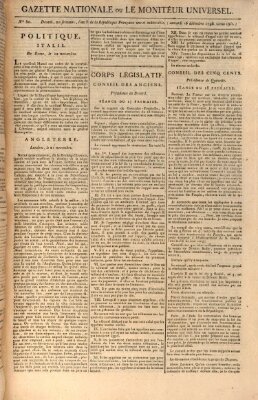 Gazette nationale, ou le moniteur universel (Le moniteur universel) Freitag 16. Dezember 1796