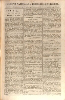 Gazette nationale, ou le moniteur universel (Le moniteur universel) Montag 9. Januar 1797