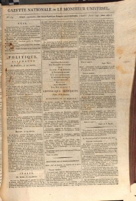 Gazette nationale, ou le moniteur universel (Le moniteur universel) Dienstag 7. Februar 1797