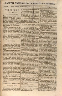 Gazette nationale, ou le moniteur universel (Le moniteur universel) Sonntag 14. Mai 1797