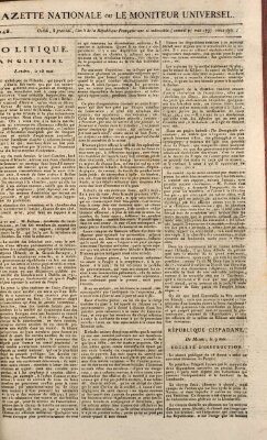 Gazette nationale, ou le moniteur universel (Le moniteur universel) Samstag 27. Mai 1797