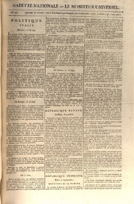 Gazette nationale, ou le moniteur universel (Le moniteur universel) Donnerstag 13. Juli 1797