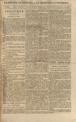 Gazette nationale, ou le moniteur universel (Le moniteur universel) Dienstag 29. August 1797