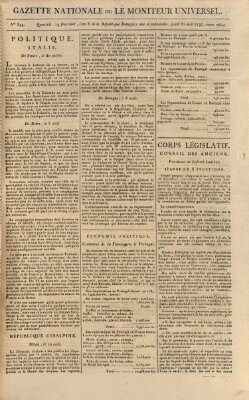 Gazette nationale, ou le moniteur universel (Le moniteur universel) Donnerstag 31. August 1797