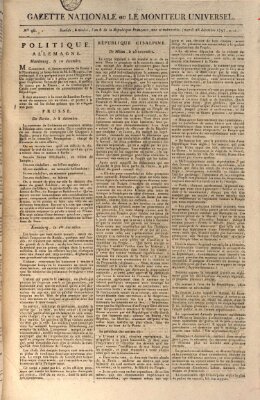 Gazette nationale, ou le moniteur universel (Le moniteur universel) Dienstag 26. Dezember 1797