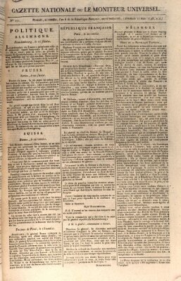 Gazette nationale, ou le moniteur universel (Le moniteur universel) Sonntag 11. März 1798