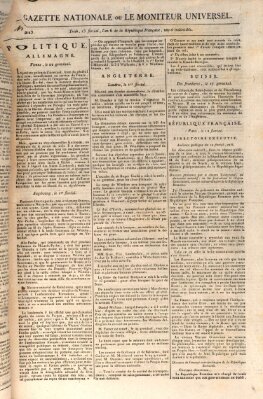 Gazette nationale, ou le moniteur universel (Le moniteur universel) Mittwoch 2. Mai 1798